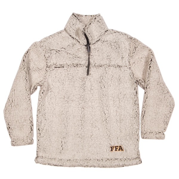 sherpa quarter zip sweatshirt