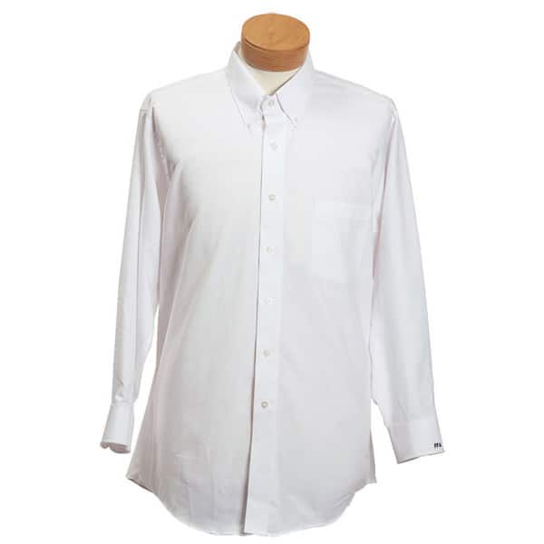 white dress shirt button down collar